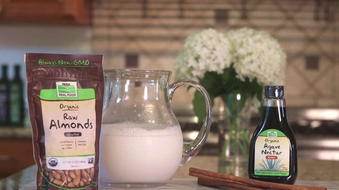 Organic Spiced Almond Milk Almond Milk Recipe NOW Foods